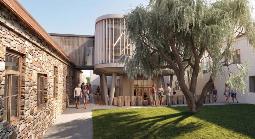 Bemutatták a keszthelyi Balaton Színház új vendégfogadó terének látványterveit