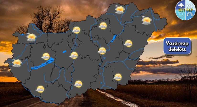 Hűvös, felhősebb vasárnap vár ránk