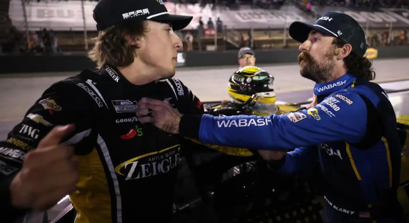 Óriási fordulatot vett Ryan Blaney és Carson Hocevar kapcsolata