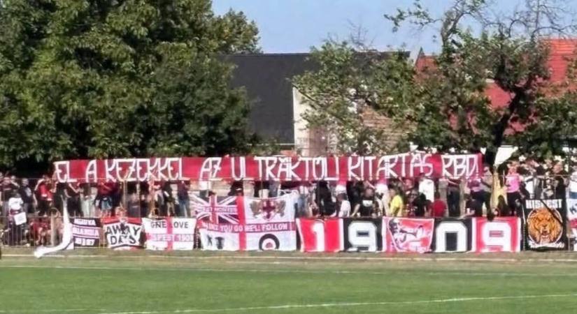 „El a kezekkel az ultráktól! Kitartás RBD!” – a Honvéd szurkolói üzentek a Vidi ultráinak