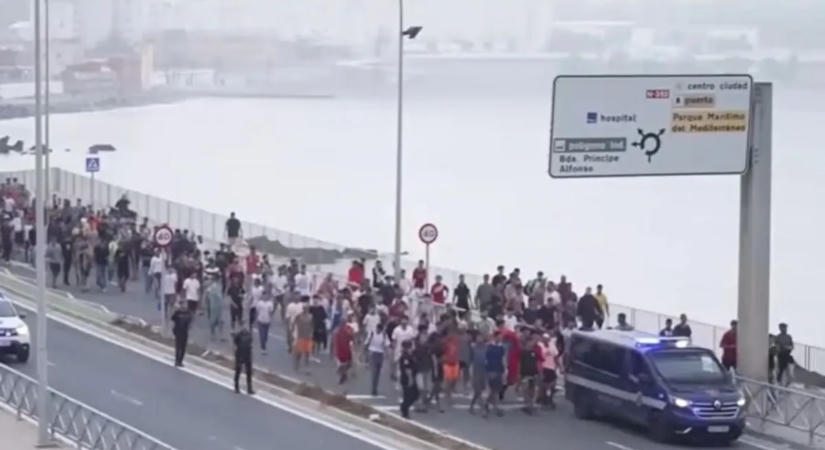 Ceutában ezrek maradhattak a tömeges beáramlás után, komoly közbiztonsági és szociális gondokat okozva