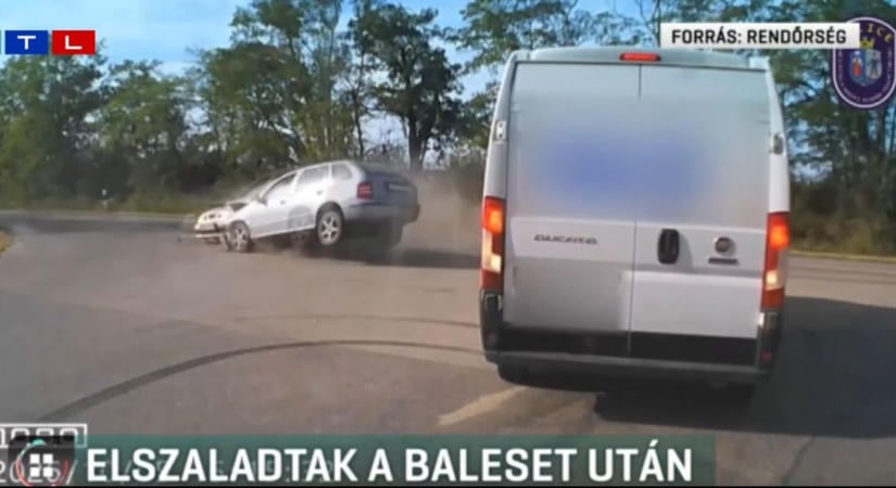 Videó: segítségért kiáltó sérültet cserben hagyva futott el egy ittasan karambolozó autós