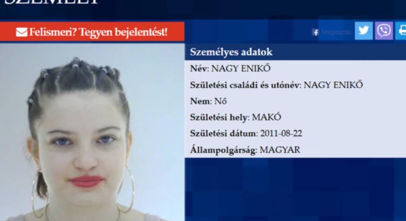 Eltűnt a 15 éves Nagy Enikő, aki az X-Faktor szombati adásában énekelt