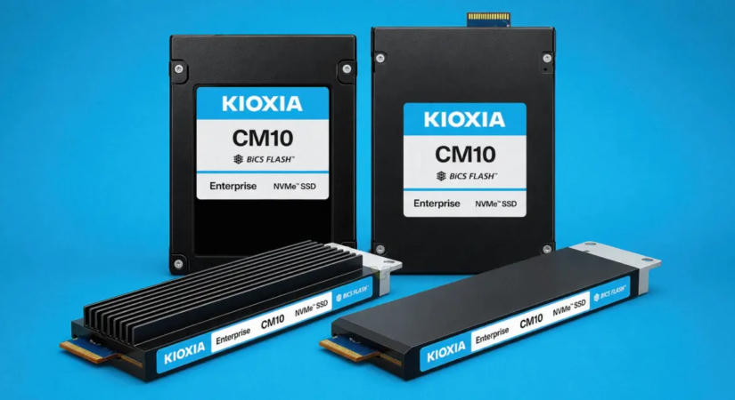Bemutatkoztak a Kioxia PCI Express 6.0-s SSD-i – Egészen 61,44 TB-ig terjed a kínálat