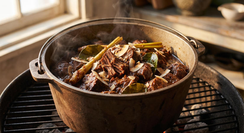 Malajziai marha rendang - a türelem sötét, illatos jutalma