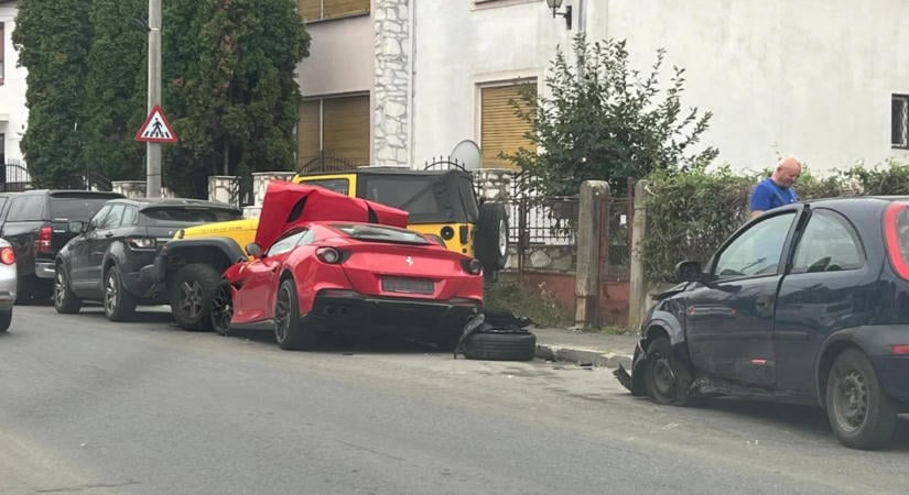 Négy parkoló autót zúzott le, és egy gázvezetéket is megrongált egy részeg ferraris Nagyszebenben – hírmix