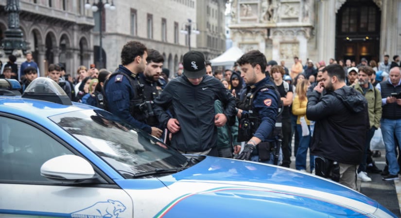 Folytatódtak az összecsapások Milánóban a tüntetők és a rendőrök között