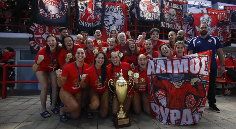 Hajdú Kata Európai Szuperkupát nyert az Olympiakosz vízilabdacsapatával
