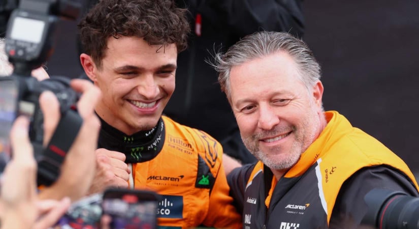 Fernando Alonso (45) nagy bravúrja a Holland Nagydíjon, amit Norris nyert