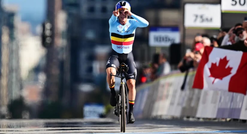 Remco Evenepoel történelmet írt, sorozatban negyedszer nyerte az időfutam-vb-t