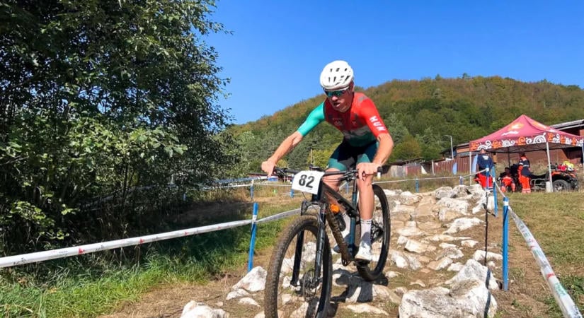 Három ezüstéremmel tért haza a siketek MTB Európa-kupájáról Földi Bence