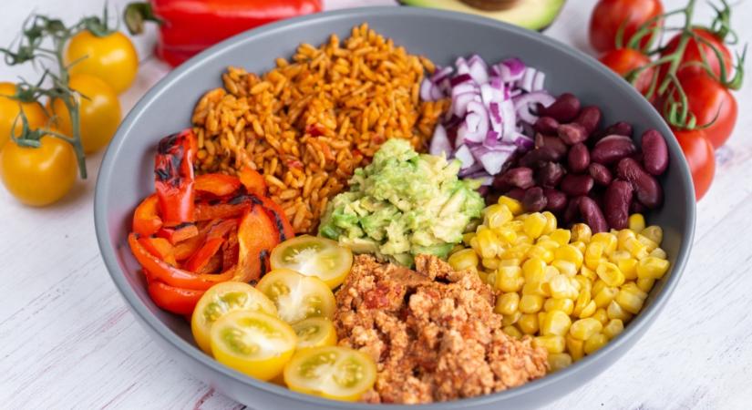 Tofu burrito tál