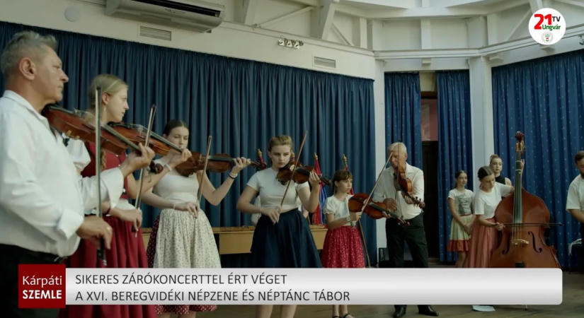 Sikeres zárókoncerttel ért véget a XVI. Beregvidéki Népzene és Néptánc Tábor (videó)