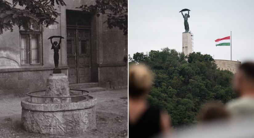 Munkások kicsinyítették le a Gellért-hegyi Szabadság-szobrot, majd egy pesti óvoda elé állították