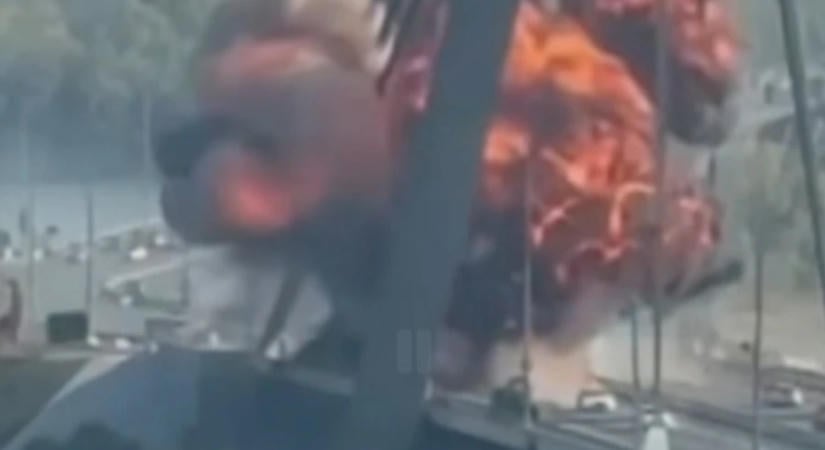 Zelenszkij videót tett közzé a kijevi Északi híd elleni támadásról, és bejelentette a Merz-cel kötött megállapodásokat