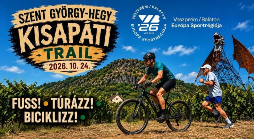 Fuss, túrázz vagy tekerj a tanúhegyek körül: Érkezik a Szent György-hegy Kisapáti Trail