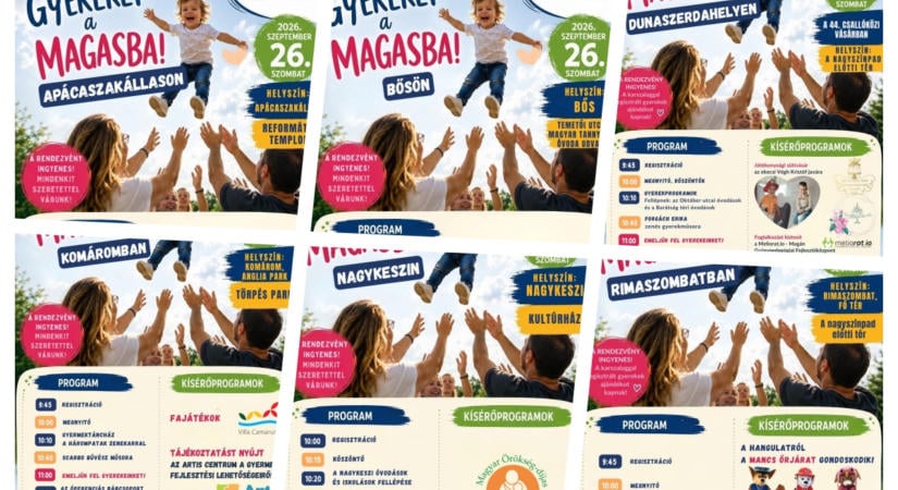 Gyereket a magasba! – Hat felvidéki helyszínen várják a családokat