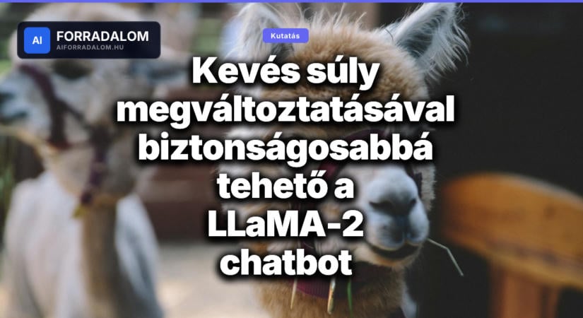 Kevés súly megváltoztatásával biztonságosabbá tehető a LLaMA-2 chatbot