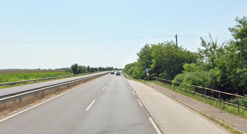Négyes karambol Sajószentpéternél