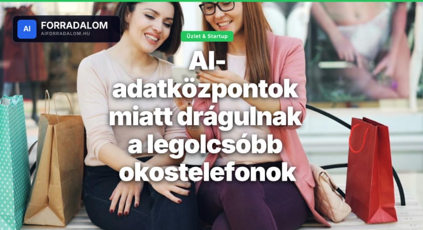 AI-adatközpontok miatt drágulnak a legolcsóbb okostelefonok