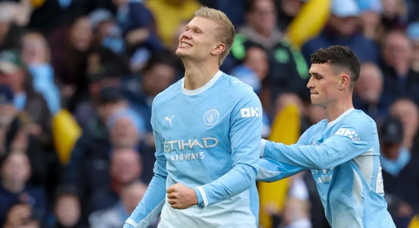 Haaland duplázott, a Man. City tovább menetel a Premier League-ben