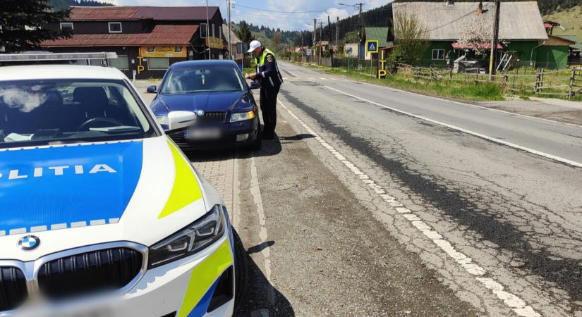 Közel négyszáz gyorshajtót bírságoltak meg egy hét alatt Hargita megyében