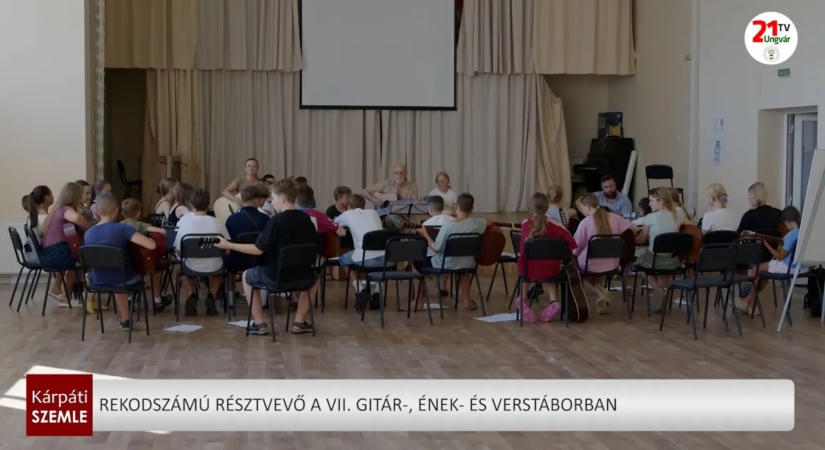 Rekodszámú résztvevő a VII. Gitár-, ének- és verstáborban (videó)