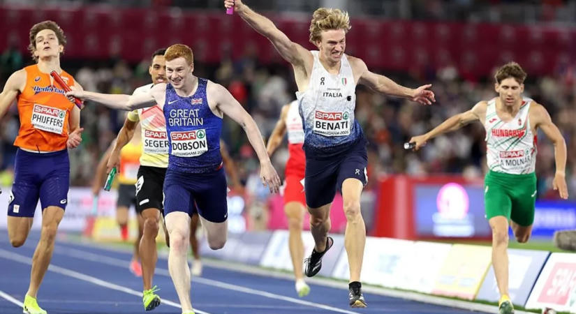 Először három percen belül a férfi 4x400-as váltó, Európa-bajnoki 5. hely lett a jutalma!