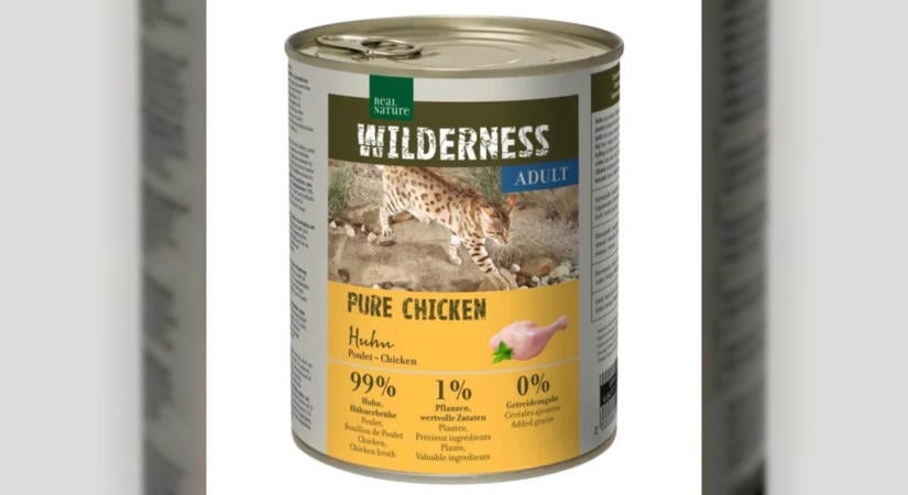 Nébih termékvisszahívás: Real Nature Wilderness, Pure Chicken Adult, konzerv, 400 g