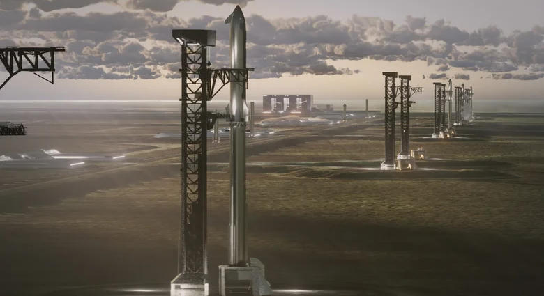 Videón Elon Musk őrült terve: 505 négyzetkilométeres űrkikötő épül, 10 Starship-rakétát lehet majd indítani róla
