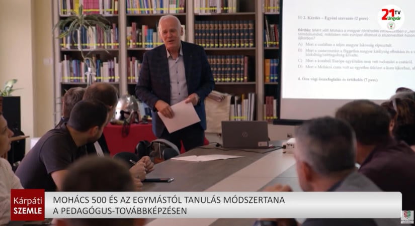 Mohács 500 és az egymástól tanulás módszertana a pedagógus-továbbképzésen – (videó)
