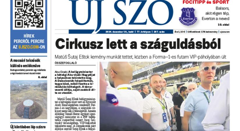 Miről ír a keddi Új Szó?