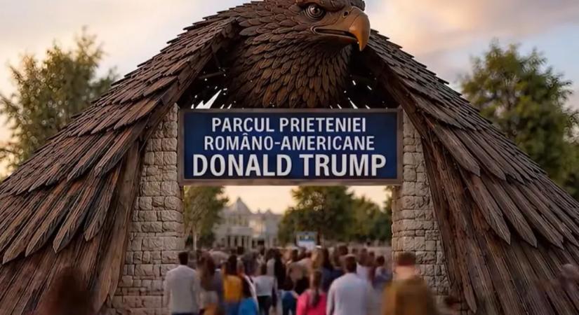 Donald Trumpról elnevezett tematikus Amerika-parkot építenek Bukarestbe