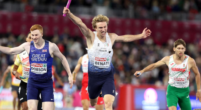 Óriási országos csúcs és bravúros ötödik hely a férfi 4x400-as váltótól