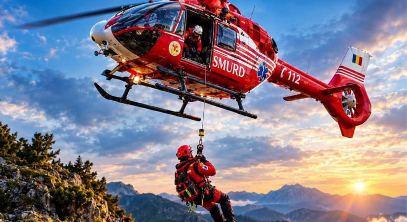 Helikopterrel mentettek ki egy turistát a Kárpátokból