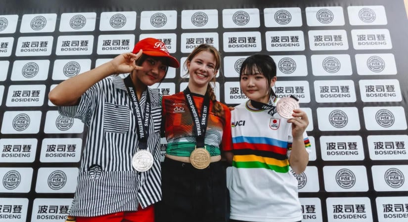 Történelmi magyar aranyérem a sanghaji BMX Freestyle Világkupán