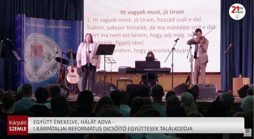 Együtt énekelve, hálát adva – I. Kárpátaljai Református Dicsőítő Zenekarok Találkozója (videó)