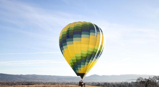 Hőlégballonozás a Balatonnál: Siófok felülről