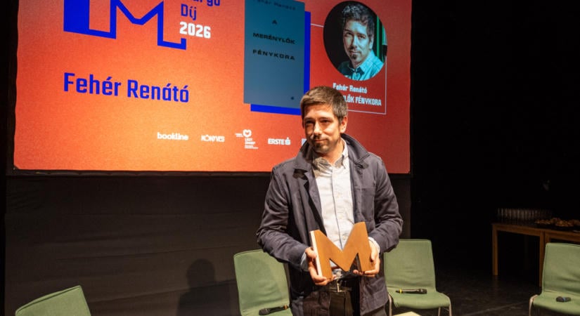 Fehér Renátó a 12. Margó-díj nyertese