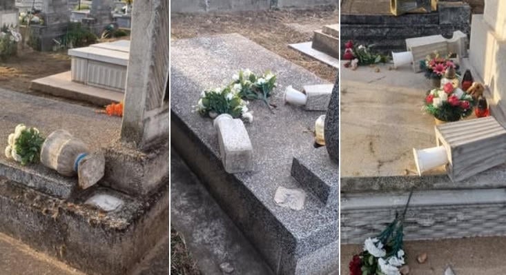 Több tucat sírt rongált meg három gyerek a hajdúhadházi temetőben
