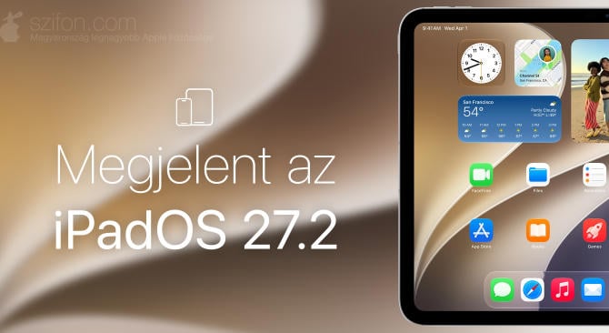 Megjelent az iPadOS 27.2 – a Siri AI fejlesztései, hibajavítások, és 163 sebezhetőség javítása