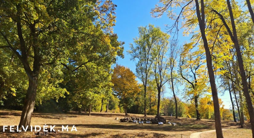Őszi színekbe öltözött az alsósztregovai kastélypark