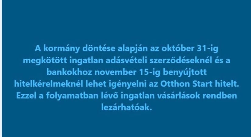 Otthon Start: még négy napig lehet lakást venni, itt vannak a pontos határidők ( frissítve)