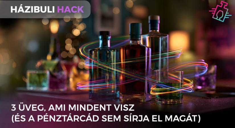 Házibuli hack: 3 üveg minőségi alkohol, amiből végtelen koktélt keverhetsz kedvező áron!