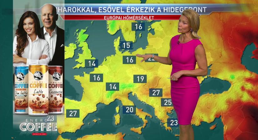 Egyre hevesebb záporok főleg az ország közepén