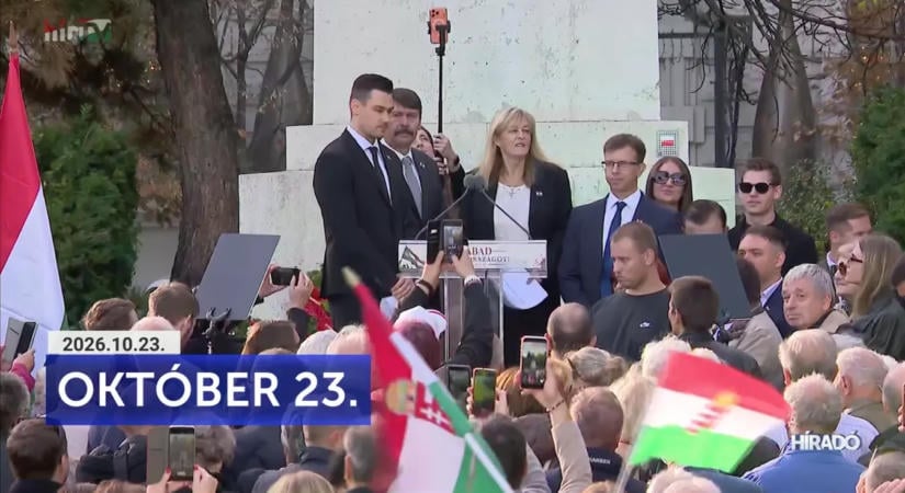Szabadnak és magyarnak maradni: zászlómenet és ünnepi beszédek a Bem téren
