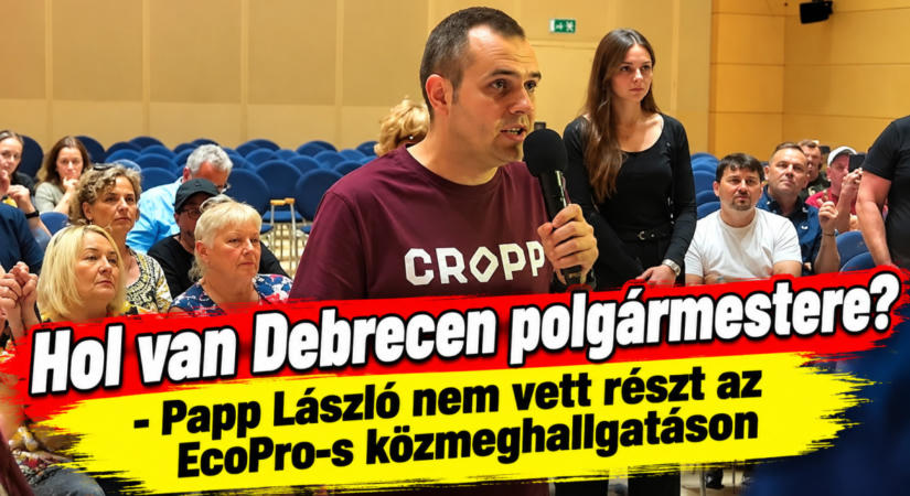 Füttyszó és pfujjogás a debreceni közmeghallgatáson: Papp Lászlót és a tiszás képviselőket is hiányolták