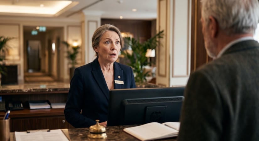 64 évesen elvállaltam egy recepciós állást. Lesokkolt, hogy az első vendég tudta a leánykori nevemet…