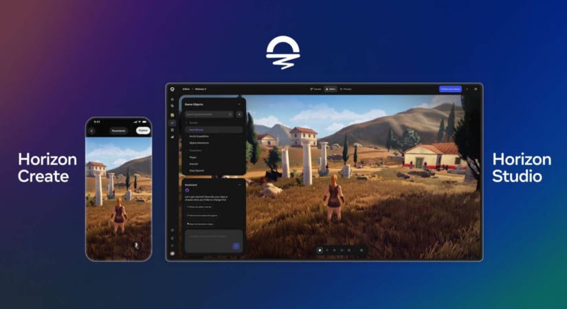 Horizon: Mesterséges intelligencián alapuló játékfejlesztő alkalmazást adott ki a Meta