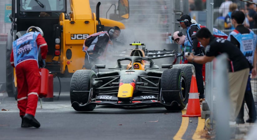 Motorcsere várhat Hadjarra a Red Bull mai problémái után